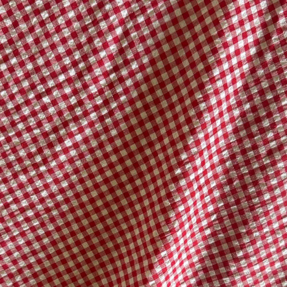 Red Gingham Women's Skirt - Picture 2 of 3